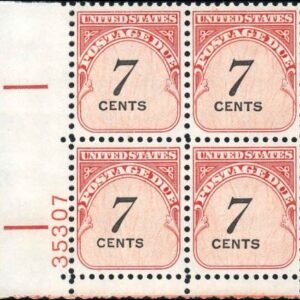 US J95a Postage Dues XF Mint NH Plate Block cv $7,500