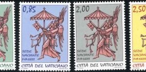 Vatican 2013 "Sede Vacante" Empty Chair Set of 4