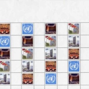 UN Personalized Sheets S1 Error 2003 with Unlisted Flag stamp. No inscriptions