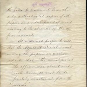Autographs Robert T. Lincoln 1883 Secretary of War signed letter