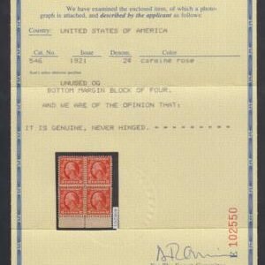 US 546 Washington / Franklin F + NH Single cv $230