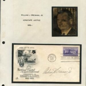 US 991 Autographed Supreme Court Justice Collection