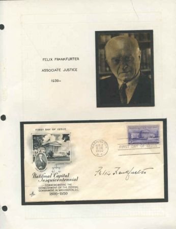 INV-05920×4-1 US 991 Autographed Supreme Court Justice Collection