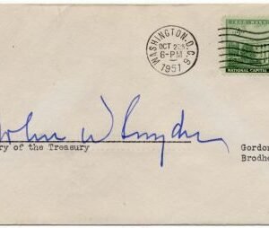 US 990 Autographed Cover, John Snyder