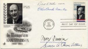 US 1275 Autographed FDC, designers and engravers