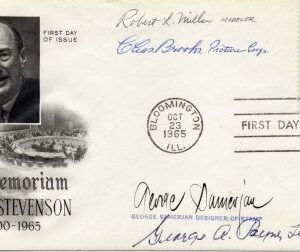 US 1275 Autographed FDC, designers and engravers