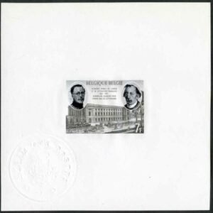 Belgium 801 Proof - Horses, Dogs, Royal Academy