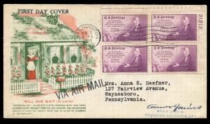 US 737 First Day Cover Autograph Anna Jarvis Founder of Mother's Day