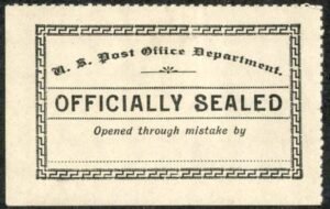 US LOX11f Post Office Seal VF H