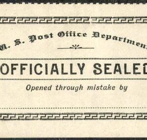 US LOX11f Post Office Seal VF H