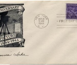 US 926 Autographed Cover, Veronica Lake