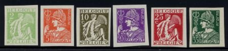 INV-06558itExt Belgium 245 - 250 Imperfs, Mercury, Mythology