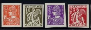 Belgium 245 - 250 Imperfs, Mercury, Mythology