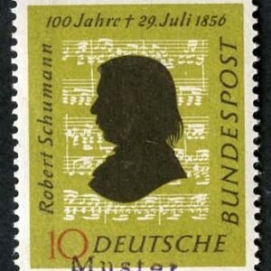 Germany 1956 743 Specimen Ovpt - Robert Schumann, composer