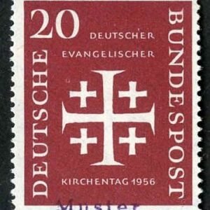 Germany 1956 745 Specimen Ovpt - Evangelical Synod
