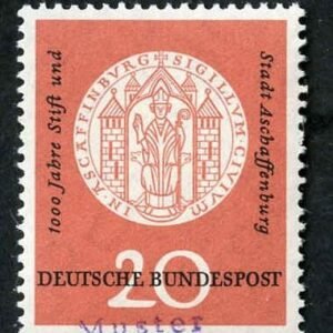 Germany 1957 765 Specimen Ovpt - Arms of Aschaffenburg