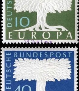 Germany 1957 771 - 772 Specimen Ovpt - Europa, United Europe Peace and Prosperity