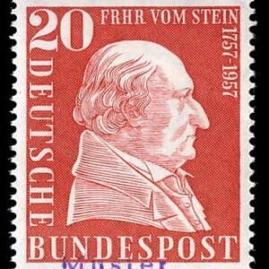 Germany 1957 776 Specimen Ovpt -  Baron vom Stein, Statesman