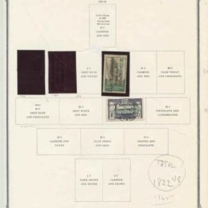 French Colonies Cameroun  Part I 105, 109 used, 116-9, 123-4,