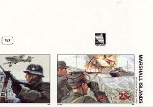 Marshall Is. 246 - 247 Imperf, Invasion Norway/Denmark