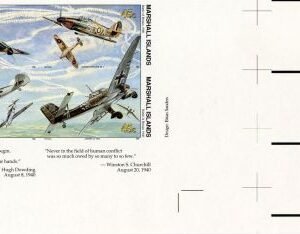 Marshall Is. 261 - 264 Imperf, Battle of Britain Block of 4