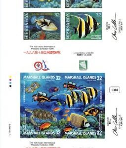 Marshall Is. 614 + Micronesia 250 Imperfs, Taipei S/S