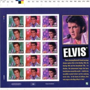 Marshall Is. 622 Imperf 32c Elvis M/S of 15