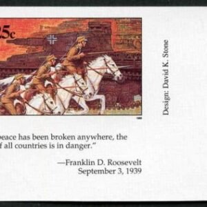 Marshall Is. 239 Imperf with tab, WI Invasion of Poland, WWll