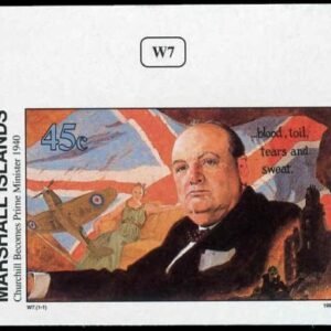 Marshall Is. 251 Imperf, Winston Churchill, WWll