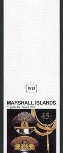 Marshall Is. 265 Imperf W15 WWII Tripartite Pact Single