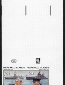 Marshall Is. 283 - 284 Imperf Pair, Atlantic Charter, WWll
