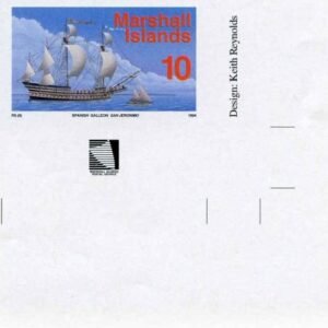 Marshall Is. 441 Imperf, Spanish galleon, San Jeronimo, Ship