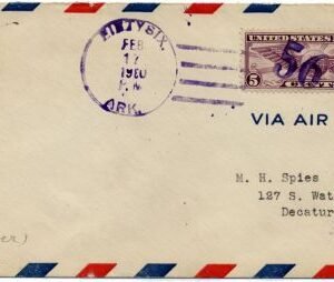 US Arkansas, Fifty-Six C12 Fancy Cancel Cover, Soild Numeral