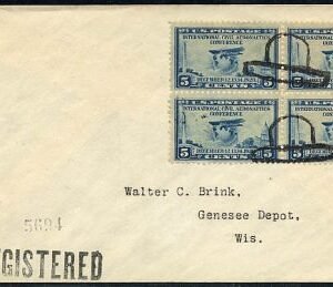 US Arizona, Prescott 650 block, Fancy Cancel Cover, Hat