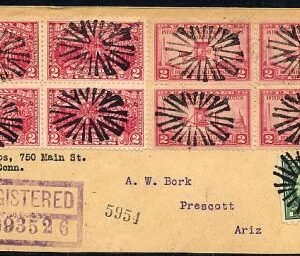 US California, Los Angeles 644, 649 Fancy Cancel Cover