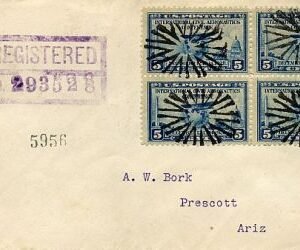US California, Los Angeles 650 block Fancy Cancel Cover
