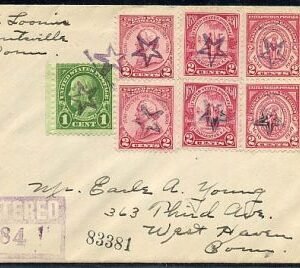 US Connecticut, Plantsville 632, 385, 683, 689 Fancy Cancel Cover, Star