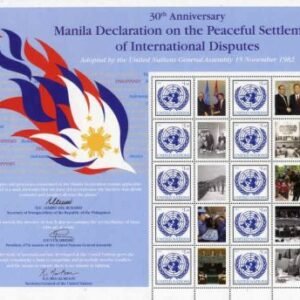 UN Personalized Sheets S49 NY 1037 2012 Manila Declaration