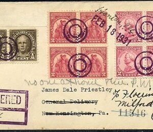 US Illinois, Henton 657, 689 Fancy Cancel Cover, Circles