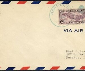 US Illinois, Henton Fancy C12 Cancel Cover, Shamrock