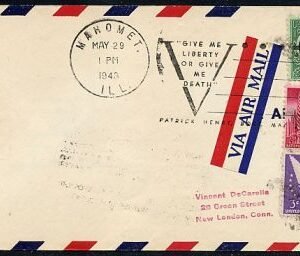 US Illinois, Mahomet 907 - 908 Fancy Cancel Cover