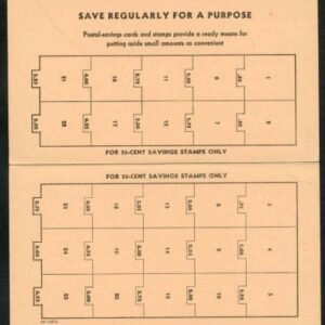US PS7 - PS10 Savings Stamp 4 Pristine VF Mint Double (3x) or single (1) Postal Savings Cards