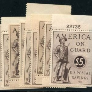US PS15 Savings Stamp VF-XF/LH-NH full set of all 9 plate number singles