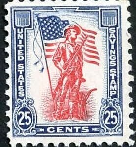 US S7 Savings Stamp F - VF NH