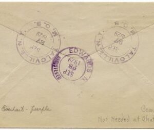 US New York, Talcville 623 Fancy Cancel Cover, Camel