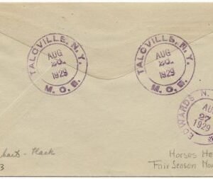 US New York, Talcville 623 Fancy Cancel Cover, Hobby Horse