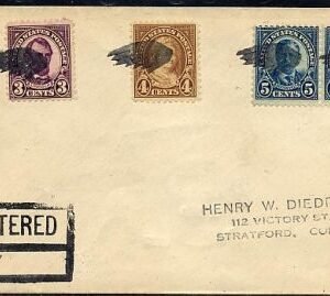 US Illinois, Wing 635, 636, 637 Fancy Cancel Cover, Wing