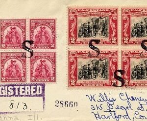 US Illinois, Savanna 410, 651, 657 Fancy cancel Cover,