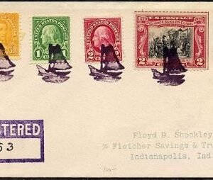 US Kentucky, Boat 632, 634, 642, 646, 657 Fancy Cancel Cover, Boat