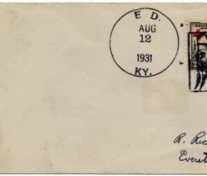 US Kentucky, Ed 702 Fancy Cancel Cover, Donkey's Head in Square